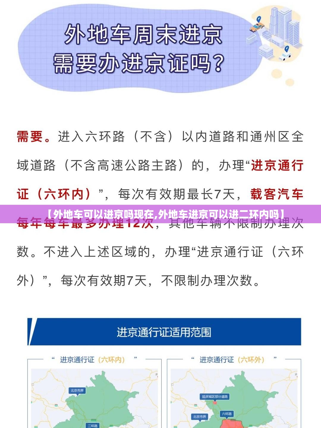 【外地车可以进京吗现在,外地车进京可以进二环内吗】