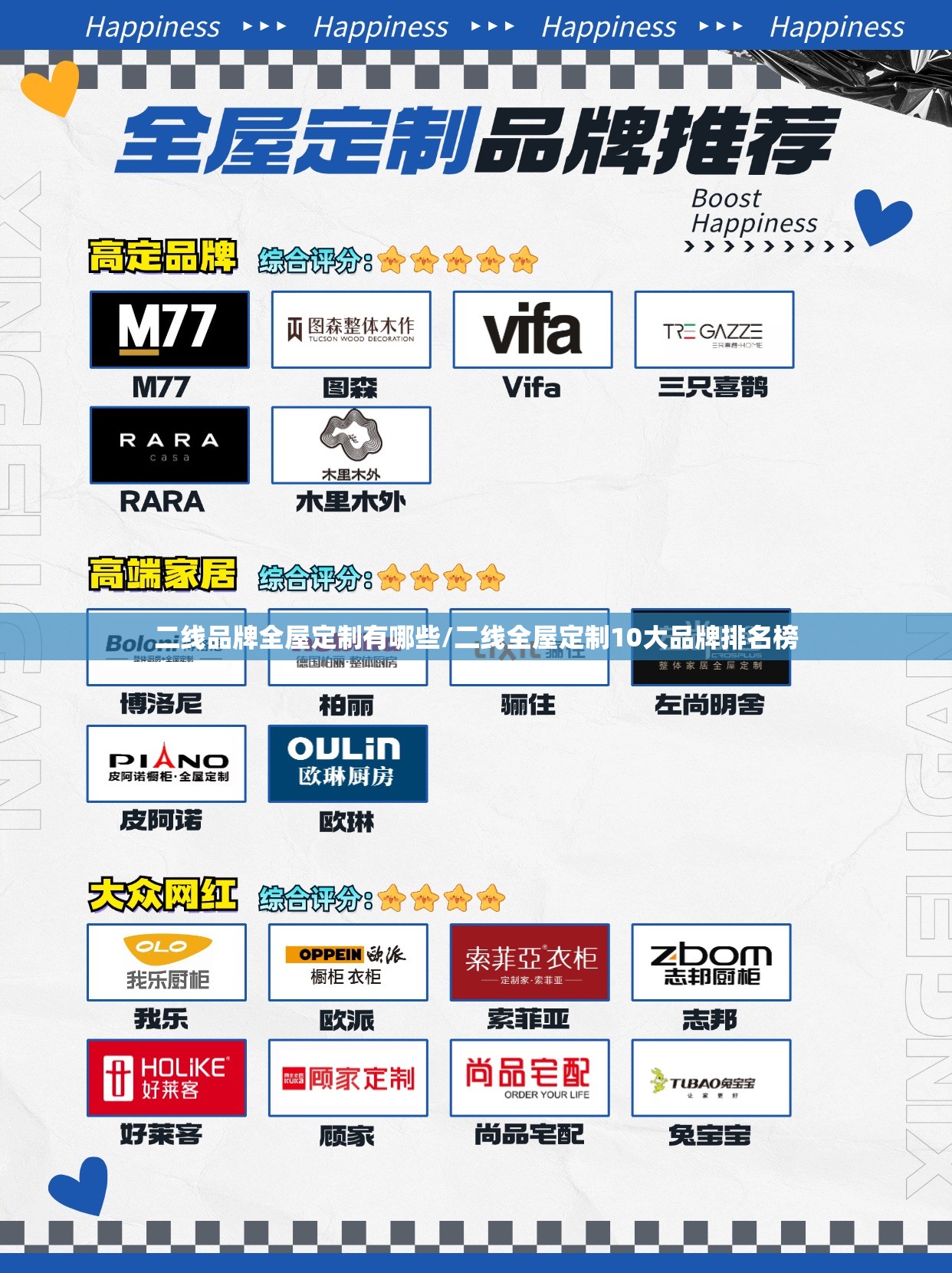 二线品牌全屋定制有哪些/二线全屋定制10大品牌排名榜 二线品牌全屋定制有哪些/二线全屋定制10大品牌排名榜
