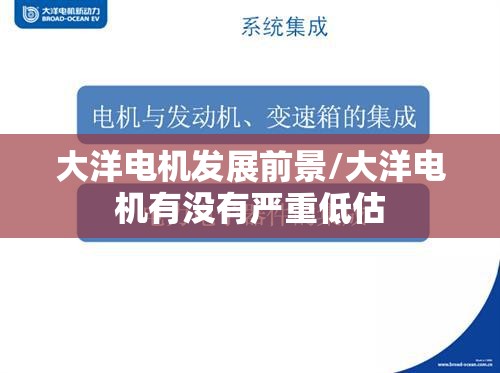 大洋电机发展前景/大洋电机有没有严重低估