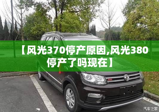 【风光370停产原因,风光380停产了吗现在】