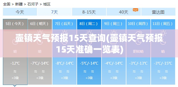 壶镇天气预报15天查询(壶镇天气预报15天准确一览表) 壶镇天气预报15天查询(壶镇天气预报15天准确一览表)