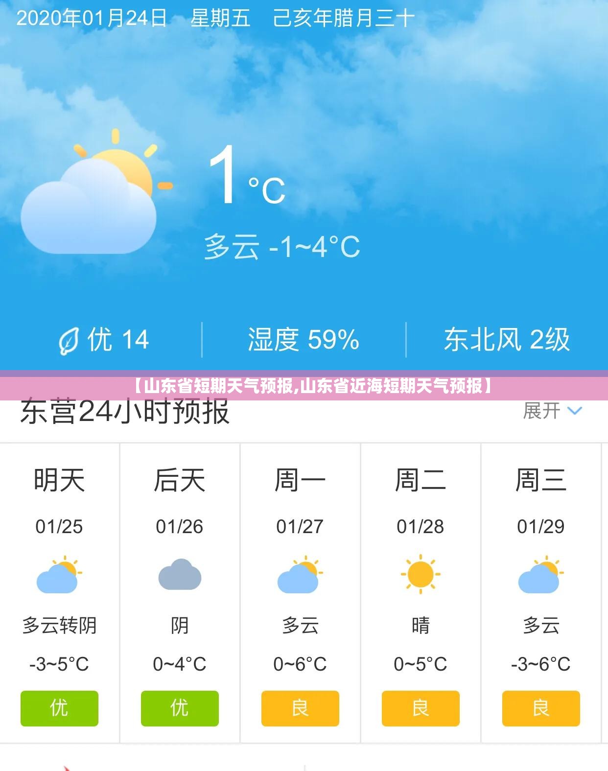 【山东省短期天气预报,山东省近海短期天气预报】