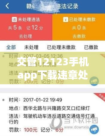 交管12123手机app下载违章处理/12123交管app下载安装车辆违章查询