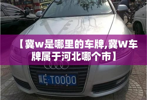 【冀w是哪里的车牌,冀W车牌属于河北哪个市】 【冀w是哪里的车牌,冀W车牌属于河北哪个市】