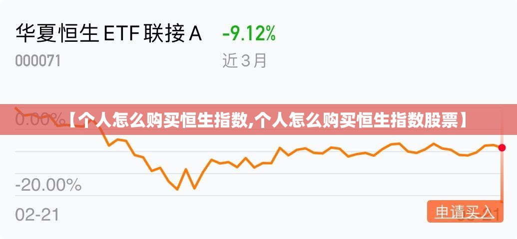 【个人怎么购买恒生指数,个人怎么购买恒生指数股票】