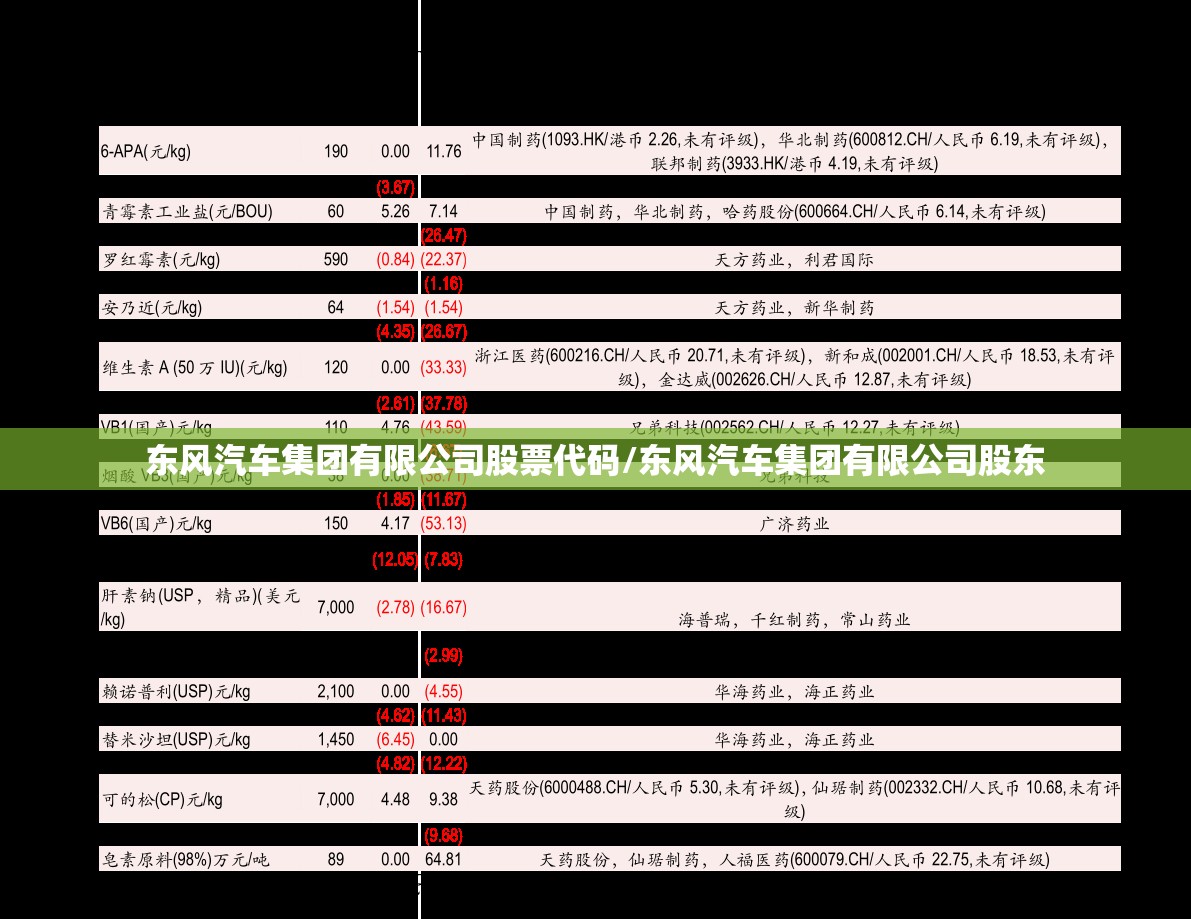 东风汽车集团有限公司股票代码/东风汽车集团有限公司股东