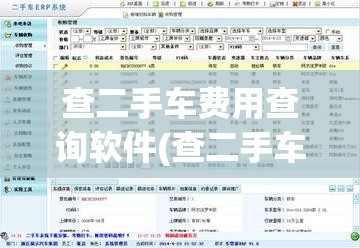 查二手车费用查询软件(查二手车费用查询软件免费)