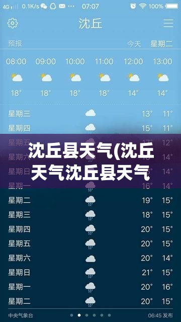 沈丘县天气(沈丘天气沈丘县天气)