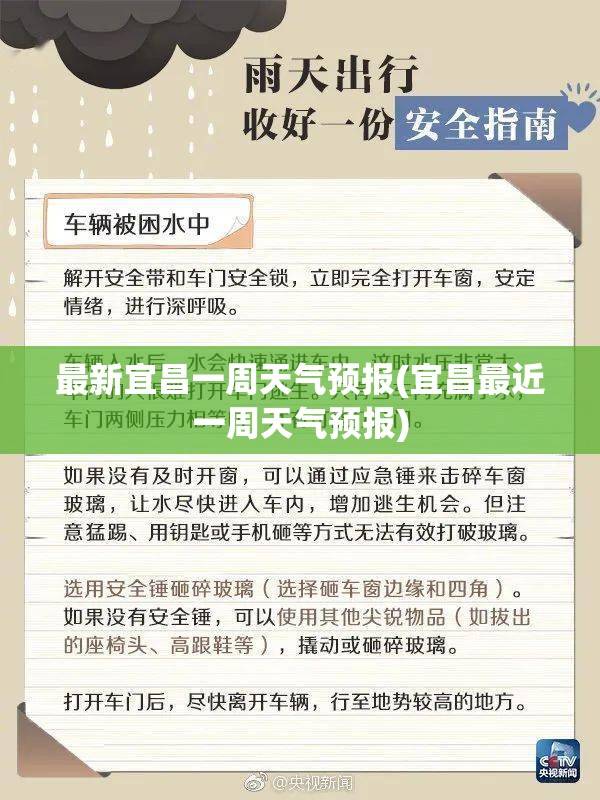 最新宜昌一周天气预报(宜昌最近一周天气预报)