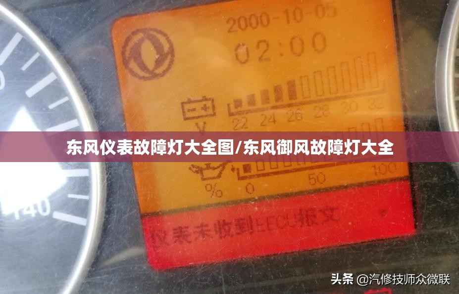 东风仪表故障灯大全图/东风御风故障灯大全