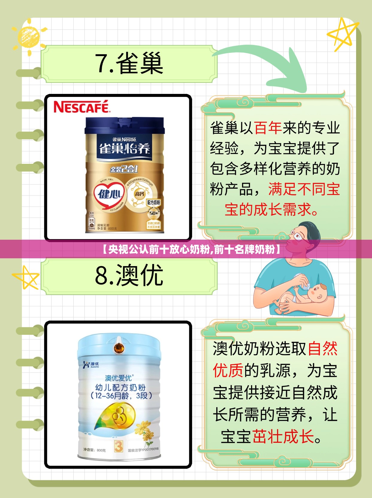【央视公认前十放心奶粉,前十名牌奶粉】
