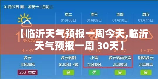 【临沂天气预报一周今天,临沂天气预报一周 30天】