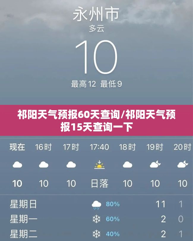 祁阳天气预报60天查询/祁阳天气预报15天查询一下