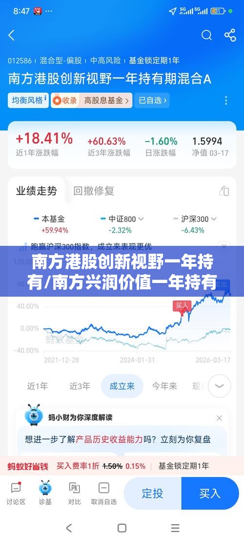南方港股创新视野一年持有/南方兴润价值一年持有混合c