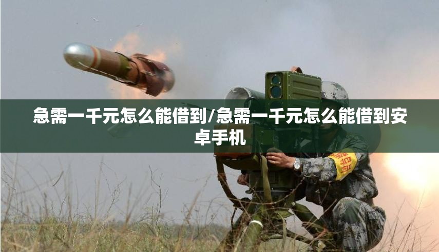 急需一千元怎么能借到/急需一千元怎么能借到安卓手机