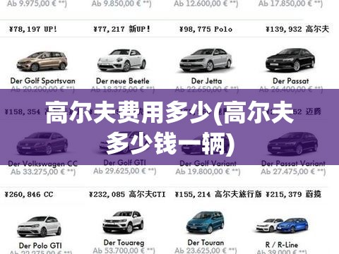 高尔夫费用多少(高尔夫多少钱一辆)