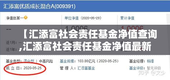 【汇添富社会责任基金净值查询,汇添富社会责任基金净值最新】