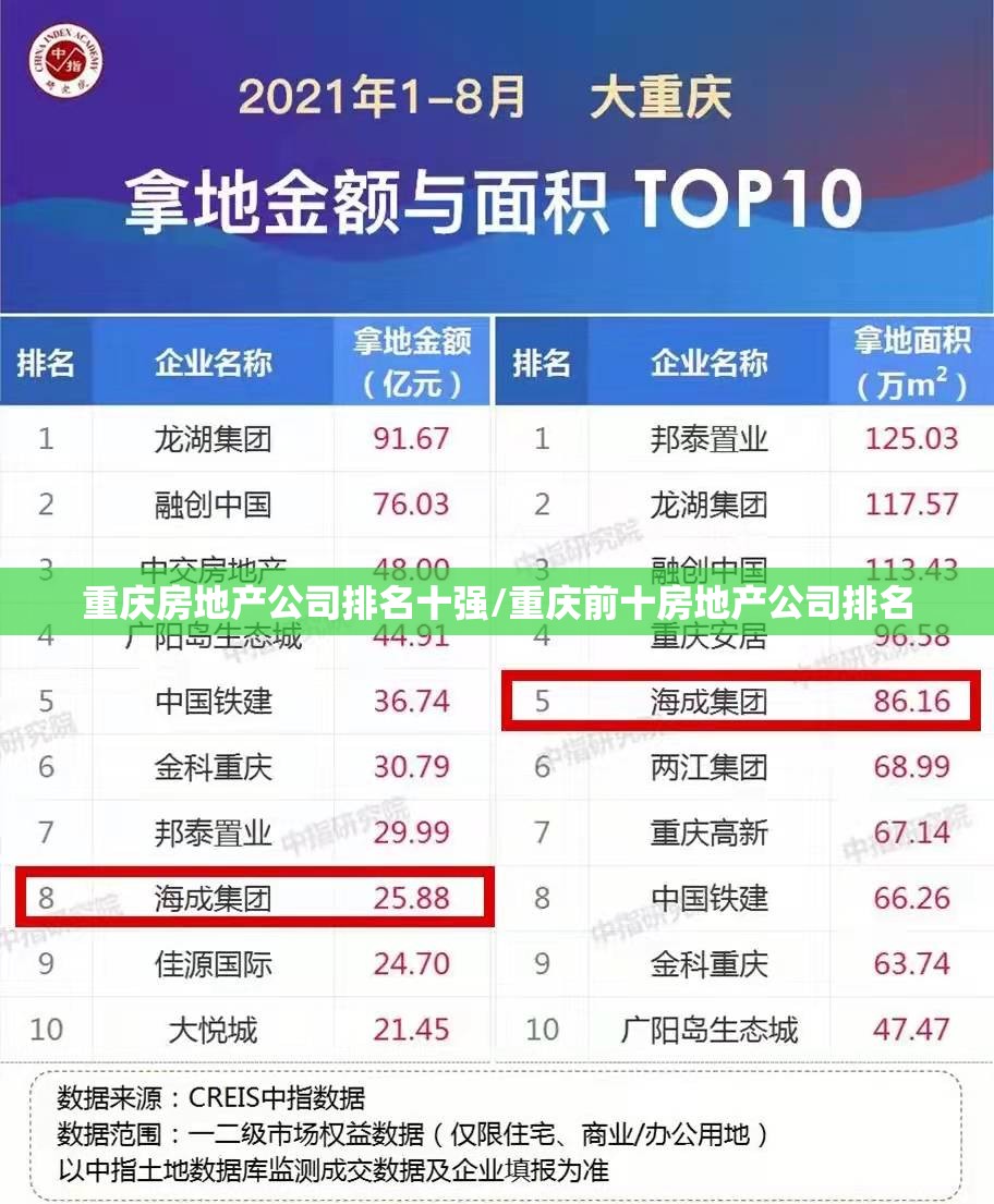 重庆房地产公司排名十强/重庆前十房地产公司排名