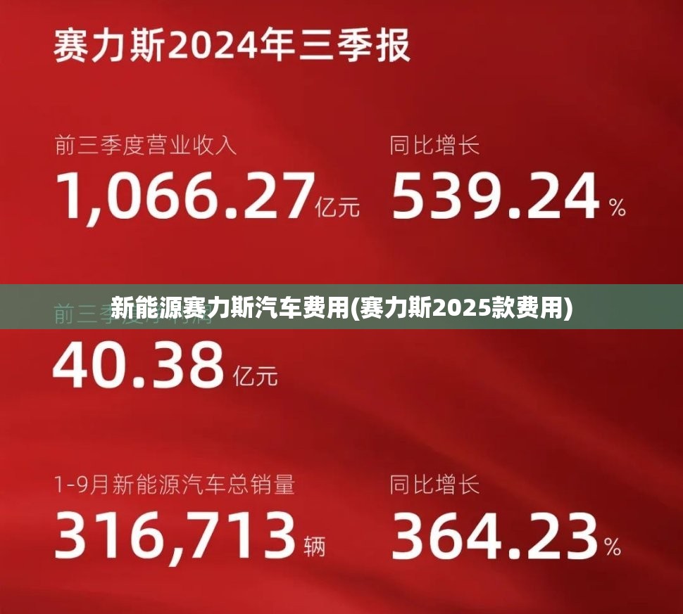 新能源赛力斯汽车费用(赛力斯2025款费用) 新能源赛力斯汽车费用(赛力斯2025款费用)