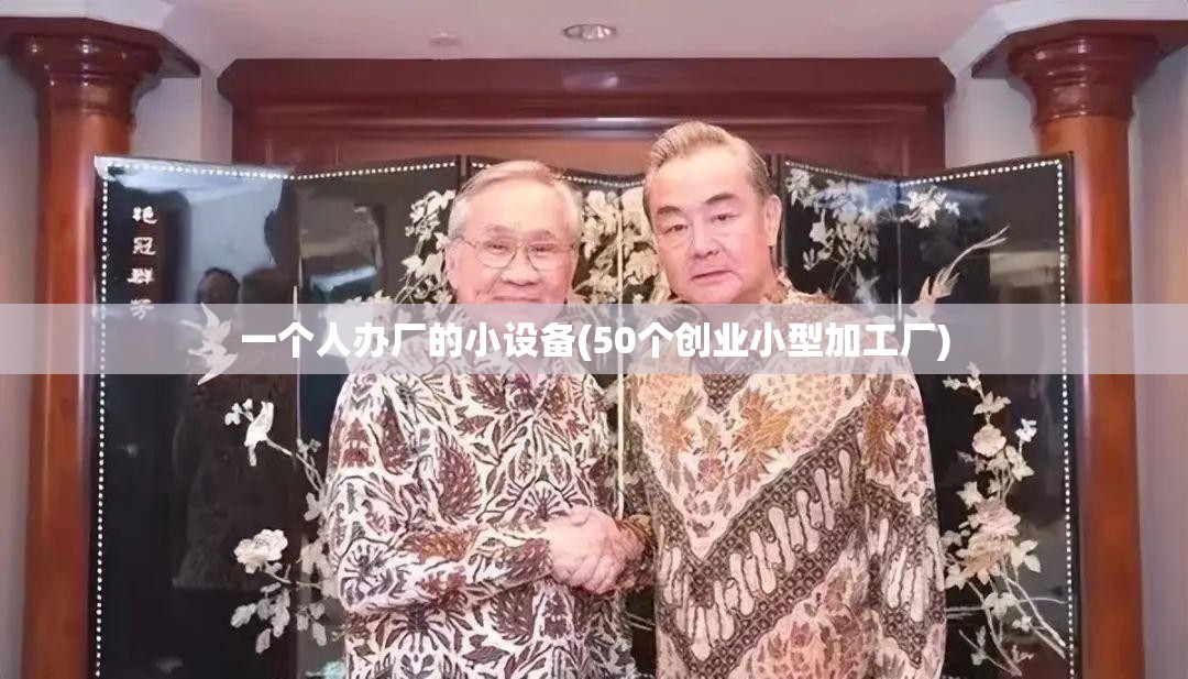 一个人办厂的小设备(50个创业小型加工厂)