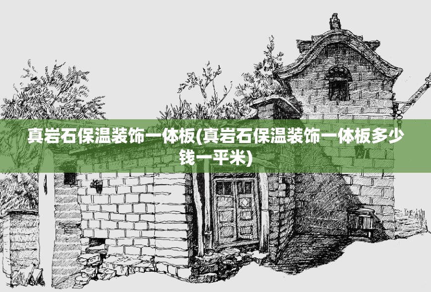 真岩石保温装饰一体板(真岩石保温装饰一体板多少钱一平米) 真岩石保温装饰一体板(真岩石保温装饰一体板多少钱一平米)