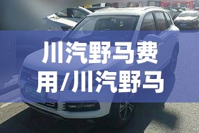 川汽野马费用/川汽野马汽车最新情况