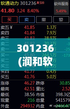 301236(润和软件)