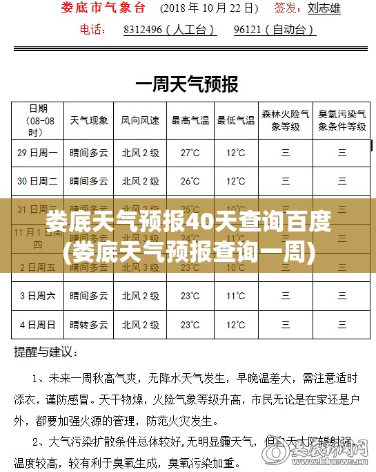 娄底天气预报40天查询百度(娄底天气预报查询一周) 娄底天气预报40天查询百度(娄底天气预报查询一周)