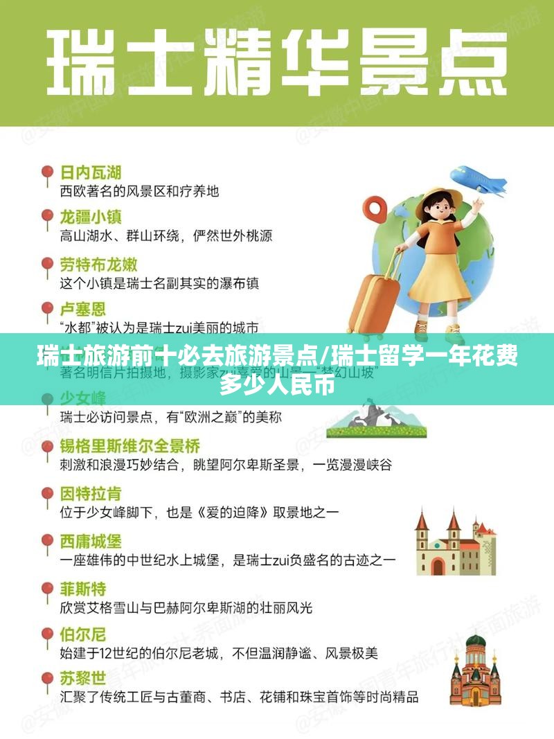 瑞士旅游前十必去旅游景点/瑞士留学一年花费多少人民币