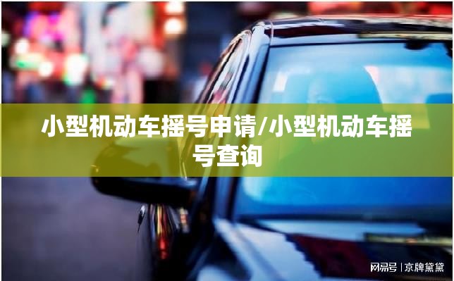 小型机动车摇号申请/小型机动车摇号查询