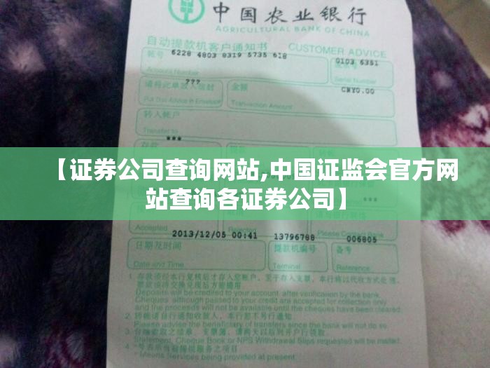 【证券公司查询网站,中国证监会官方网站查询各证券公司】
