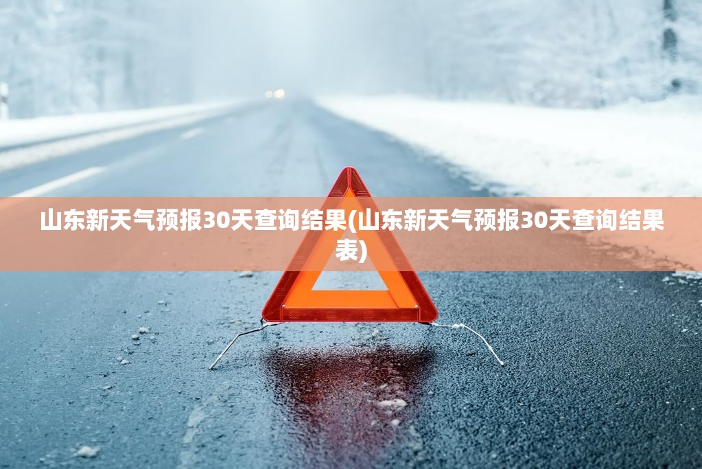 山东新天气预报30天查询结果(山东新天气预报30天查询结果表)